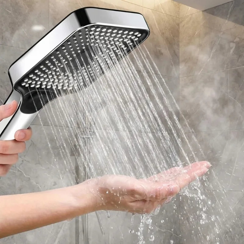 Adjustable hand shower with 3 spray modes for luxurious shower comfort, water-saving use, bathroom wellness | Sansoti