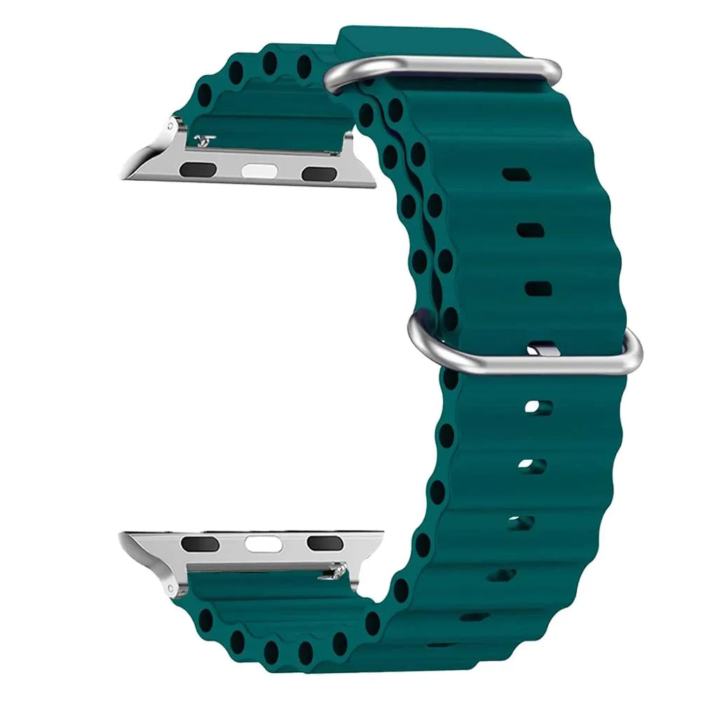 Bracelet de smartwatch en silicone, résistant à l’eau et respirant, bracelet de montre et bracelet de sport unisexes, bracelet de remplacement | Sansoti