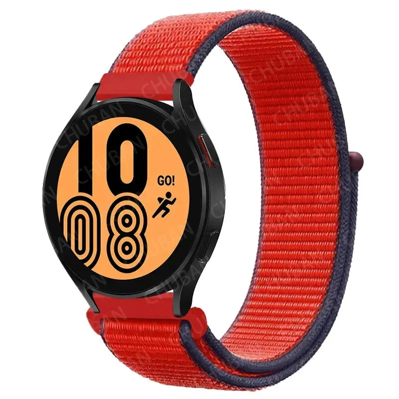 Nylonowy pasek sportowy do smartwatcha 20mm 22mm Oddychający Lekki Pasek typu Loop na nadgarstek Regulowany Trening Fitness | Sansoti