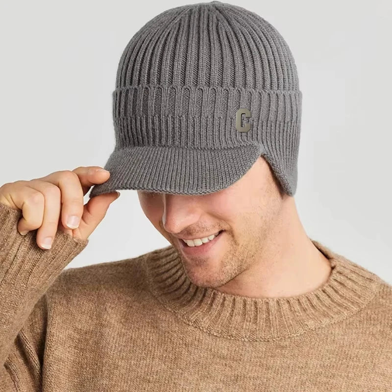 Unisex Knitted Winter Hat with Cuff - Windproof Warm Ice Skating Skiing Outdoor Winter Sports Hiking Snowboarding | Sansoti