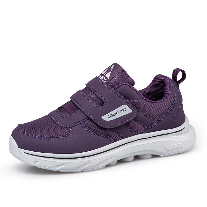 Verstelbare Heren Wandelschoenen Extra Breed Zachte Zool Lichtgewicht Mesh Comfortschoenen voor Ouderen | Sansoti