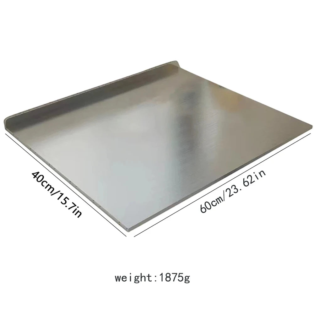 Planche à découper en acier inoxydable 60x40cm double face rectangulaire pour la cuisine, les légumes, la viande et les fruits, hygiénique et durable | Sansoti