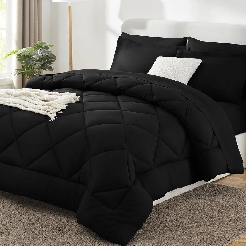 Polyester Dekbed Effen Kingsize Winter Warm Zacht Huidvriendelijk Comfortabel Slaapkamer Beddengoed Sprei | Sansoti