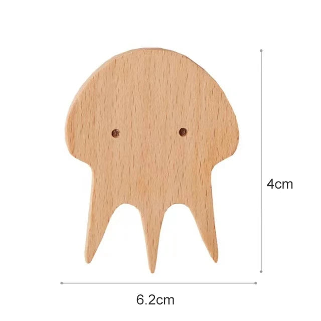 Wandhaken Hout Dieren Zelfklevend Kinderkamer Kapstokhaak Scandinavisch Design Kapstokhaakjes Muur Decoratie | Sansoti