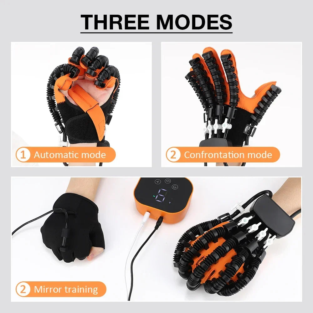 Elektrische Handrehabilitatie Handschoen 3-in-1 Therapie Massage Warming voor Handen Vingers Slaganval | Sansoti