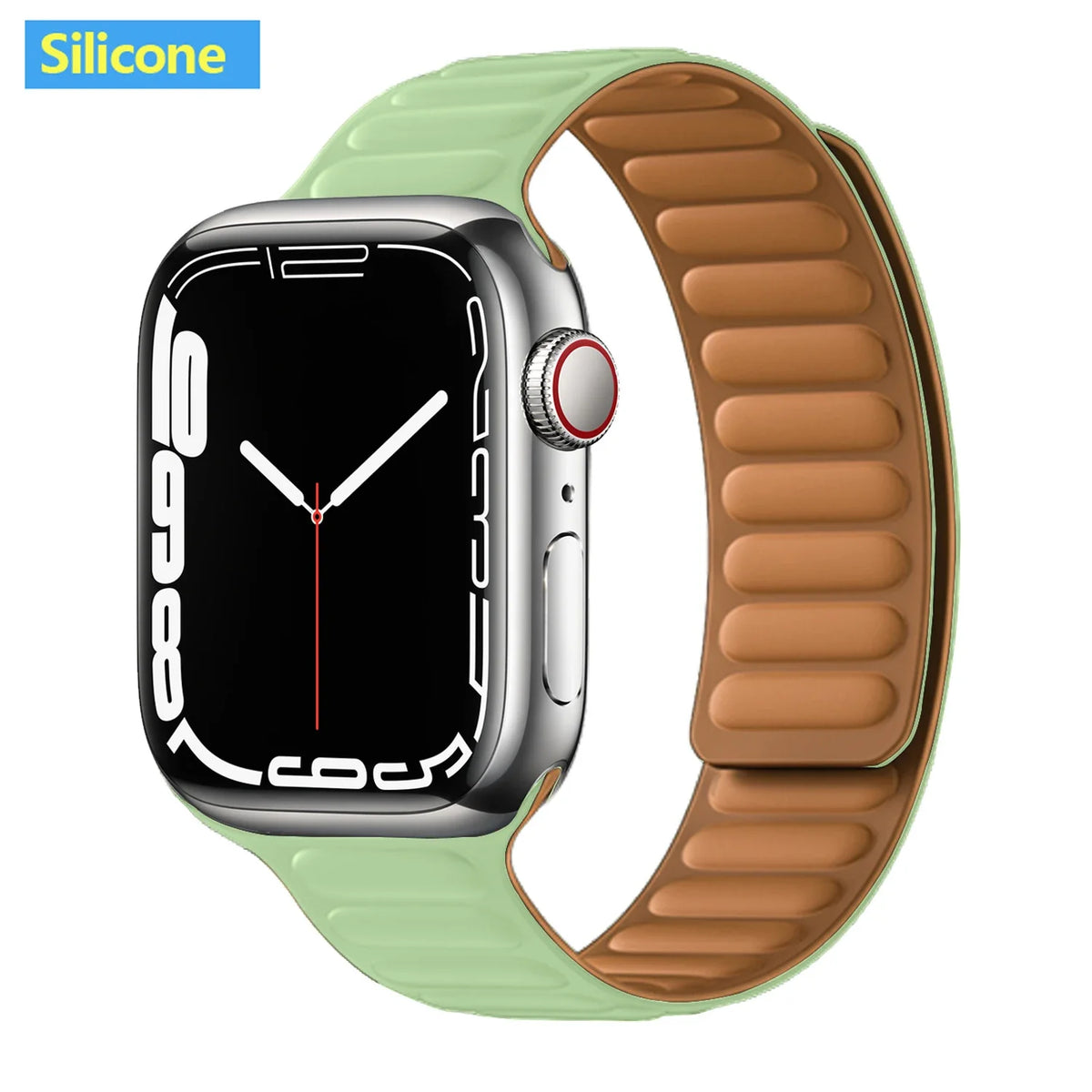 Lederarmband mit magnetischem Verschluss, 38–49 mm, verstellbares Smartwatch-Zubehör, stilvolles Armband | Sansoti