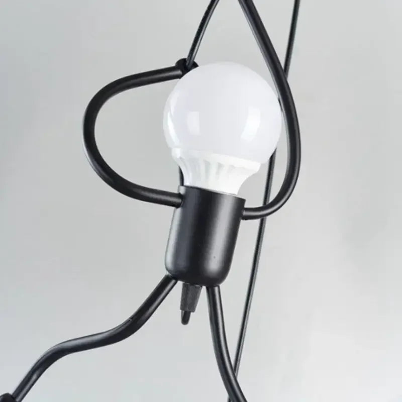 Unieke Wandlamp Klimmende Man — Industrieel Design Sculptuur — Scandinavische Wand Verlichting | Sansoti