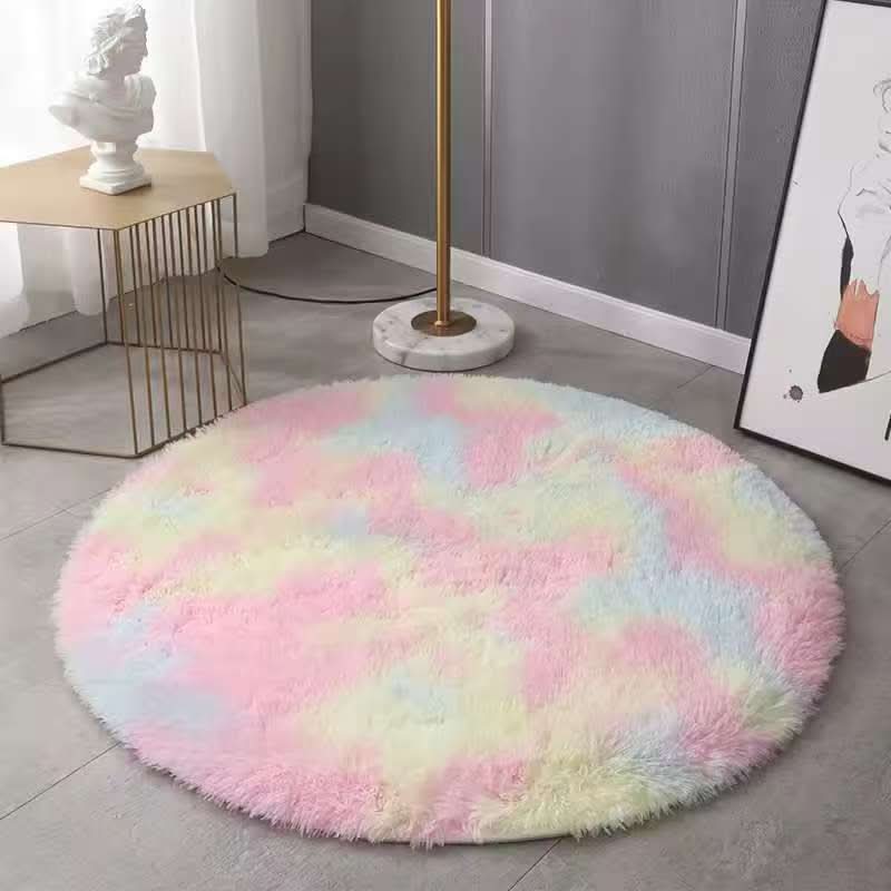 Puszysty dywanik shaggy z pluszu 60x60-120x120 cm, antypoślizgowy, do salonu i sypialni, kwadratowy, miękki | Sansoti