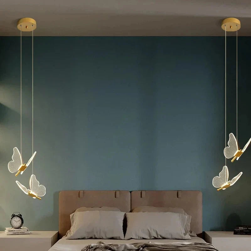 Vlinder Hanglamp LED Acryl Instelbaar Scandinavisch Design Eetkamer Woonkamer Slaapkamer Foyer Kinderkamer | Sansoti