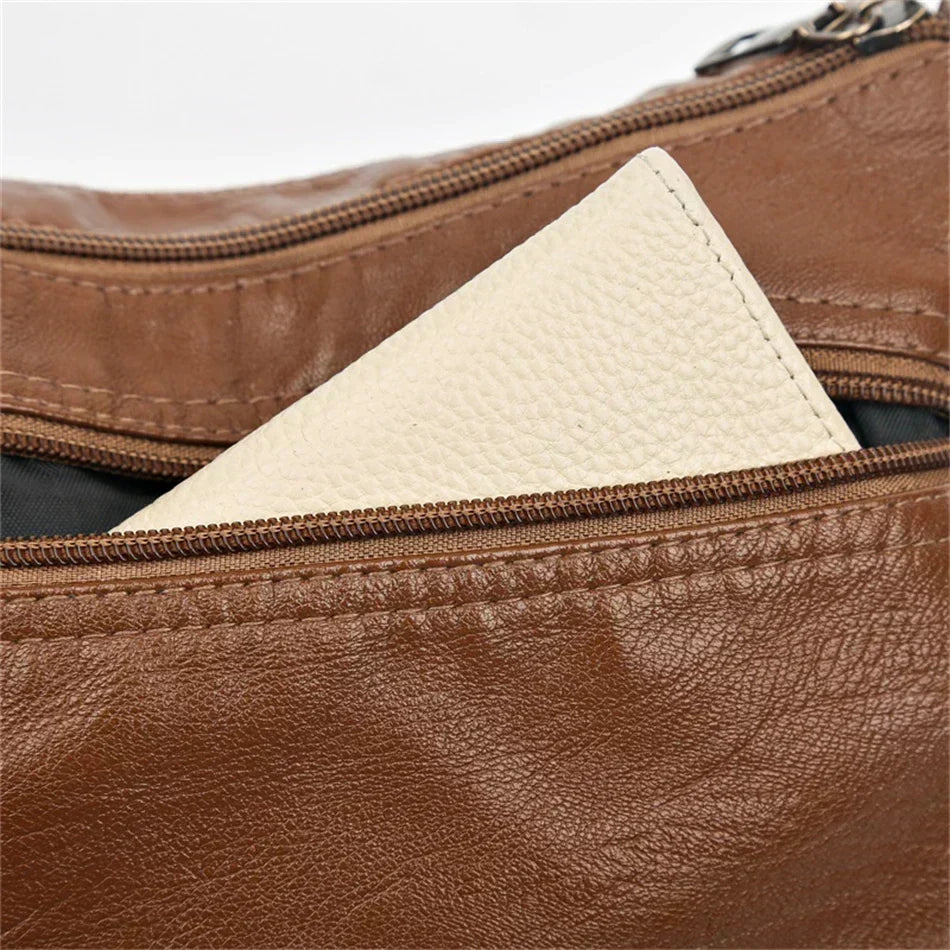 Vintage Handtas Vegan Leer Elegante Schoudertas Dames Retro Stijl Dagelijkse Tas Mode Accessoire Vrouwen | Sansoti