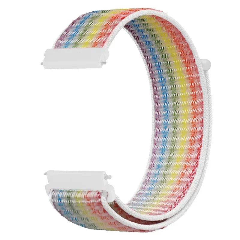 Verstellbares Nylon-Sportarmband für Smartwatches, 20 mm, 22 mm, atmungsaktives Armband, Sportuhr, leicht, Fitness | Sansoti