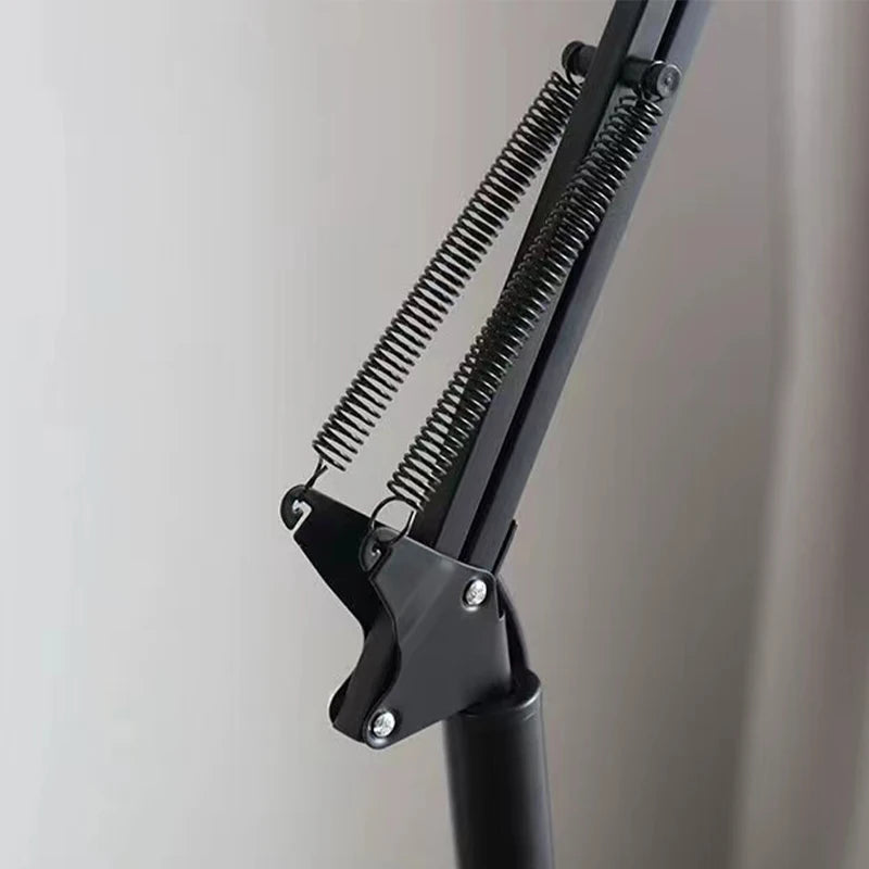 Lampadaire réglable avec lampe RGB Dimmable Lampe de lecture noire avec bras pivotant E27 | Restfield