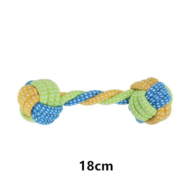 Jouet interactif pour chien en coton avec corde à tirer, soin des dents, pour grands et petits chiens, jouet à mâcher durable | Sansoti