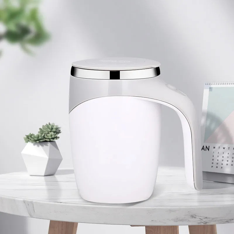 Zelfroerende Thermosbeker 400ml – Automatisch Mixende Reisbeker met Verwarmfunctie | Sansoti