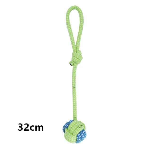 Jouet interactif pour chien en coton avec corde à tirer, soin des dents, pour grands et petits chiens, jouet à mâcher durable | Sansoti