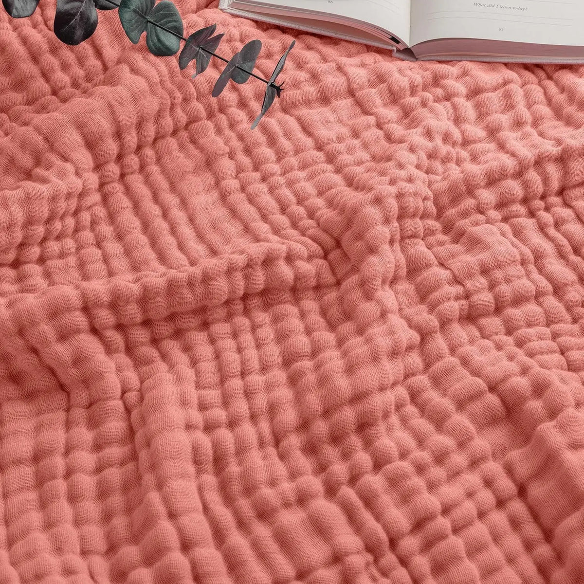 Mousseline Katoenen Plaid 150x200 cm Ademend Lichtgewicht Vierseizoenen Deken voor Bank en Bed Woonkamer | Sansoti