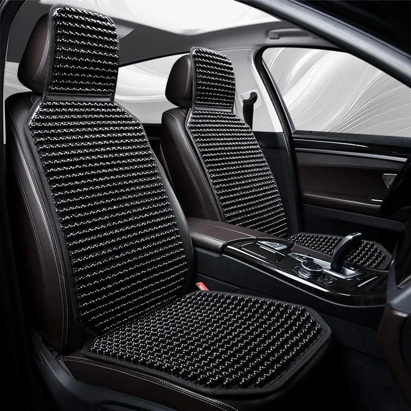 Coussin d’assise en perles de bois pour siège auto – Effet massant et respirant pour les longs trajets & une ventilation optimale | Sansoti