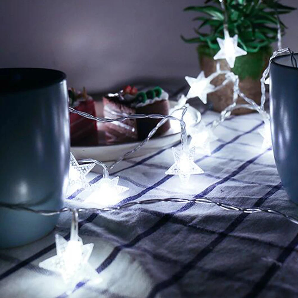 Star String Lights LED Ambient Lighting for Garden Patio Party Indoor Outdoor Decoration Mood Lamp Party Lighting | Sansoti