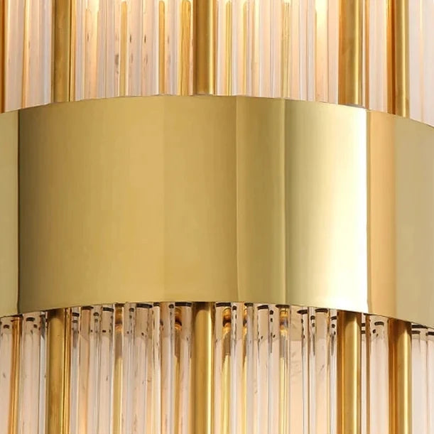Kristallen Wandlamp met Gouden Afwerking voor Slaapkamer Hal Badkamer LED Verlichting Luxe Design Interieur | Sansoti