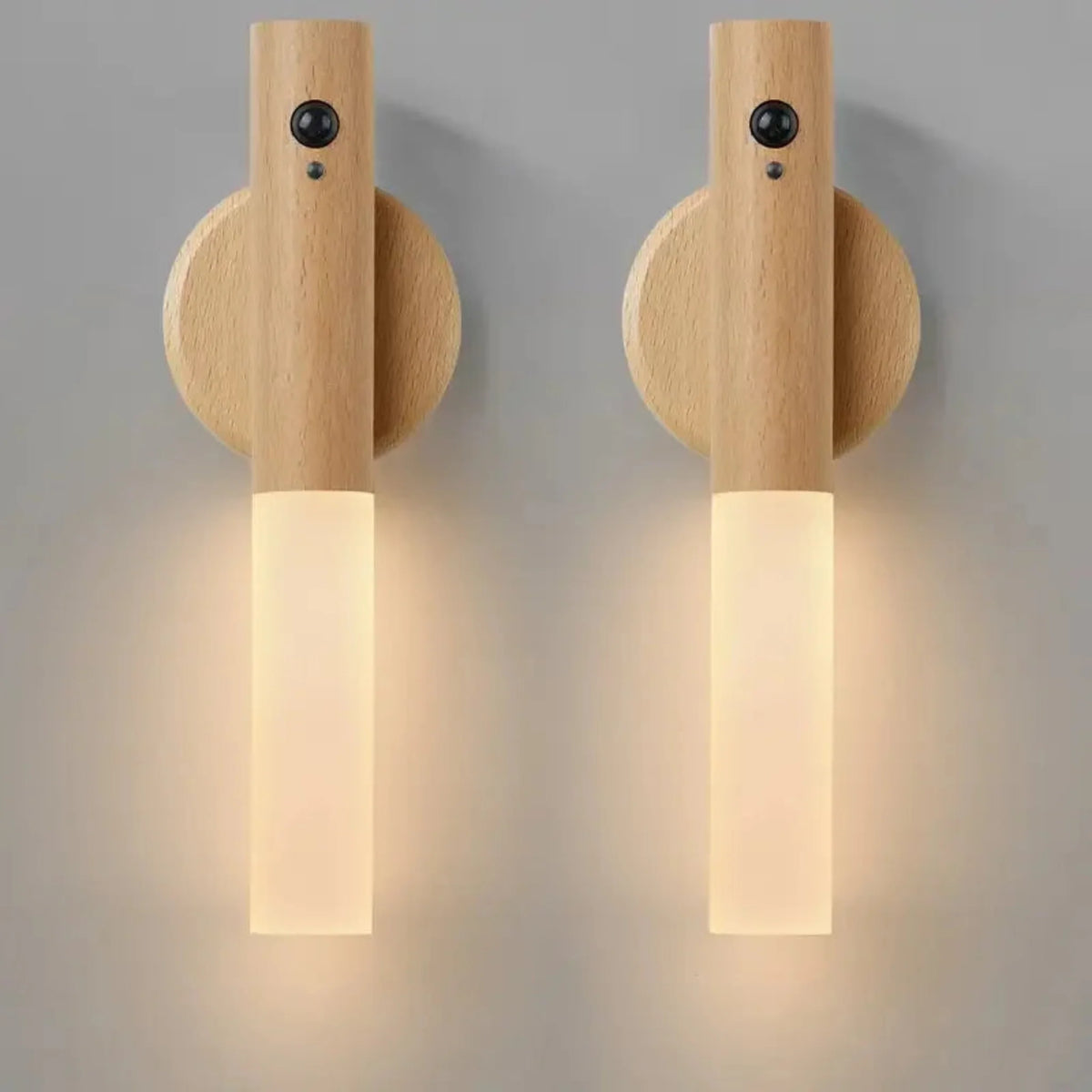 Magnetic Wall Lamp with Motion Sensor Rechargeable LED Night Light for Hallway Staircase Cabinet Bedroom Wireless | Sansoti