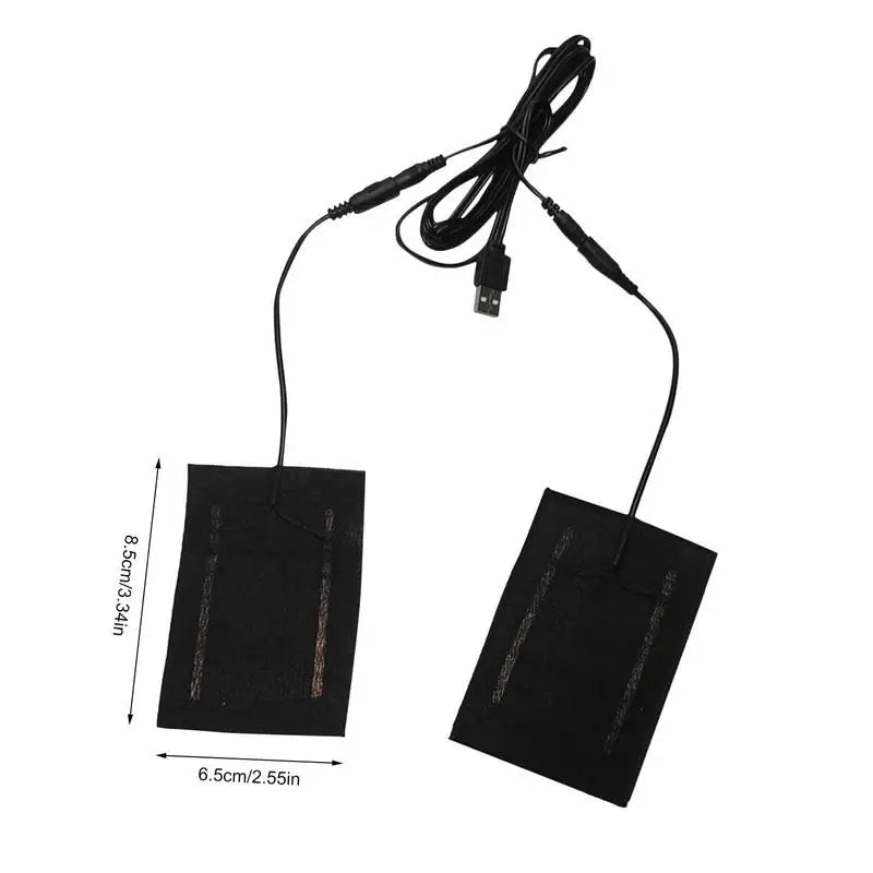 Carbon heating element for gloves 8,5×6,5 cm USB 5V Flexible Heated Winter Hand Warmer | Sansoti