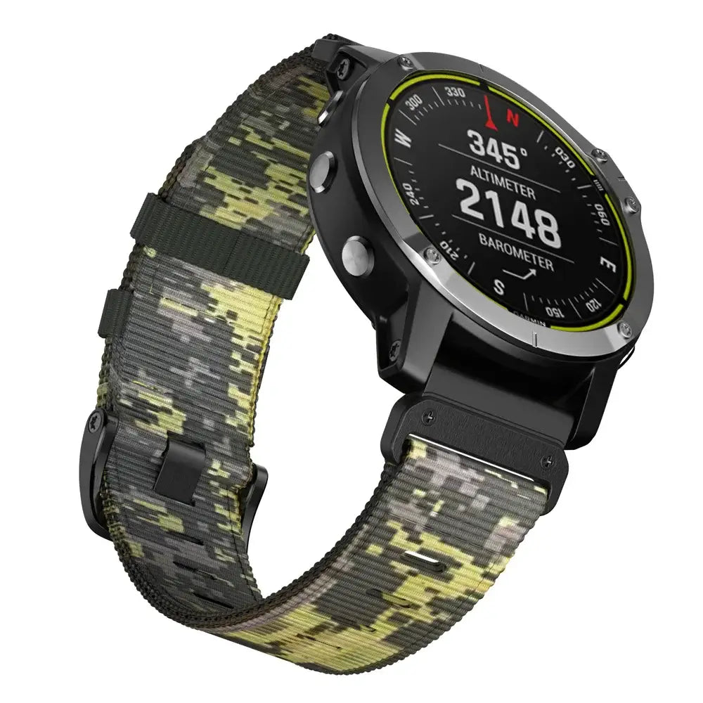Tactiele Nylon Horlogeband QuickFit 22mm 26mm Smartwatch Vervanging Sport Outdoor Polsband Ademend Comfortabel | Sansoti
