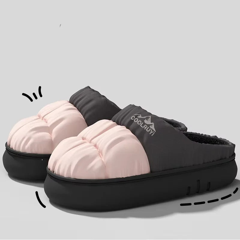 Lined Winter Slippers Unisex With Non-Slip Sole For Indoor Outdoor Comfort Waterproof Soft Lining | Sansoti