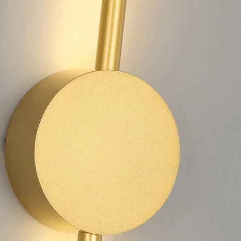 Smalle wandlamp LED aluminium zwart 60-100cm slaapkamer gang studeerkamer warmwit indirect sfeerlicht modern | Sansoti