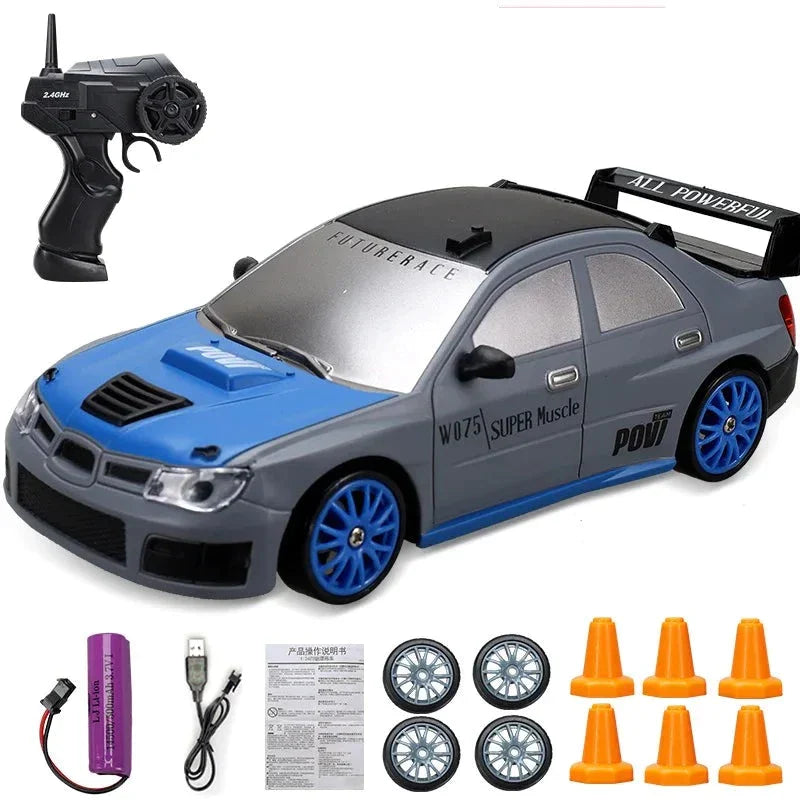 Minidrifter speelgoedauto RC-auto drift racer 2.4GHz afstandsbediening snelheid indoor outdoor kids jongens meisjes cadeau radiobestuurbare auto elektrisch voertuig | Sansoti