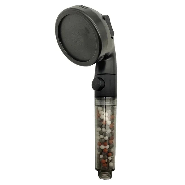 Handdouche met Ionenfilter 3 Standen Rainfall Jetting Massage ABS Waterbesparing Verhoogde Druk Badkamer | Sansoti