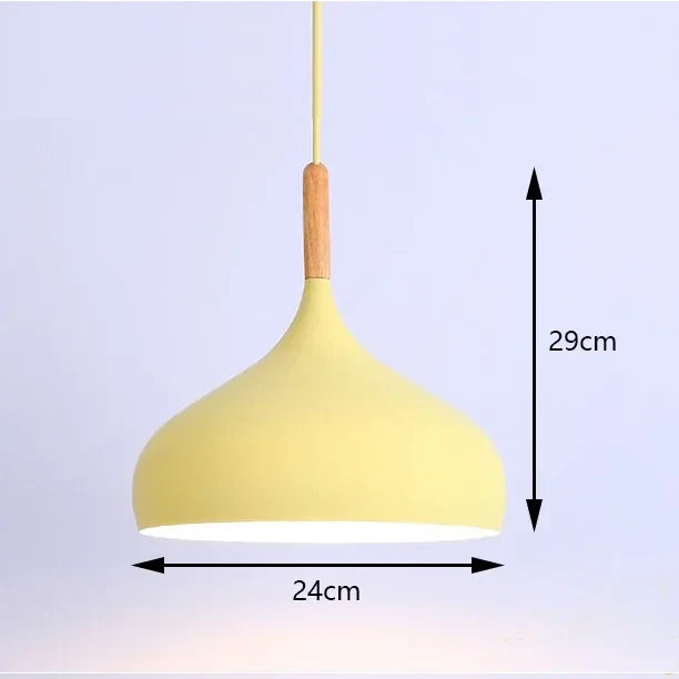 Aluminium hanglamp met E27 fitting in 8 moderne kleuren | Sansoti