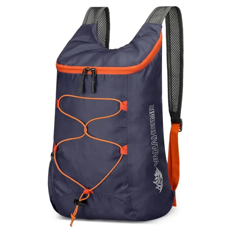 Foldable Daypack 20L Waterproof Polyester Black Gray Blue Green Orange Hiking Camping Travel | Sansoti