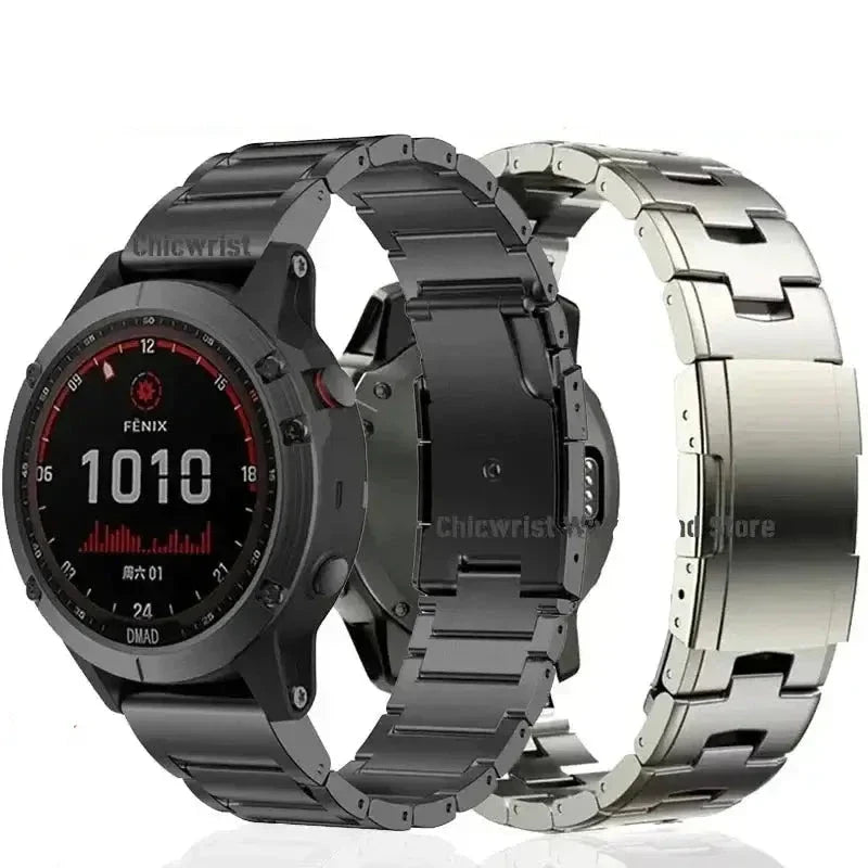Edelstahl-Uhrenarmband mit Schnellverschluss für Smartwatch, 22 mm, 26 mm, verstellbares Metallarmband, universell | Sansoti
