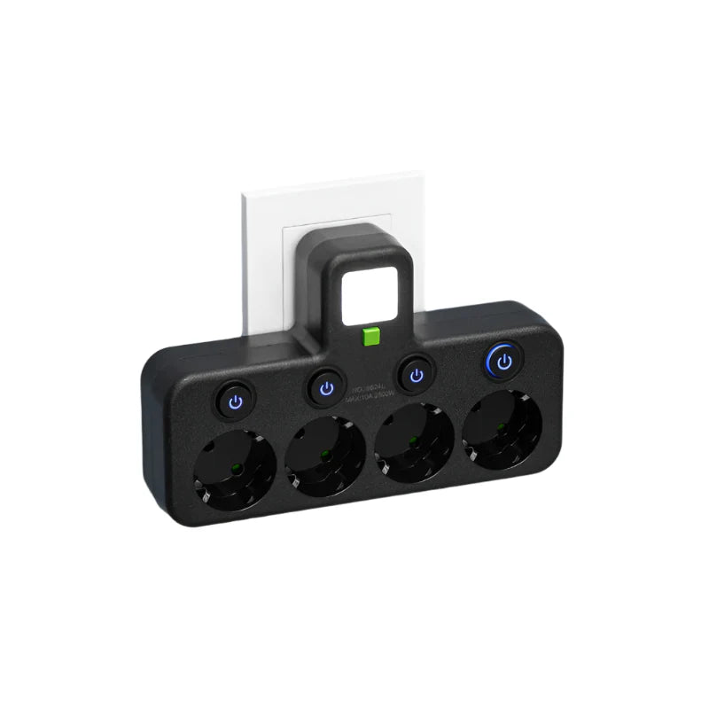Multiprise multiple avec USB et USB-C, interrupteur et protection contre les surtensions | Restfield