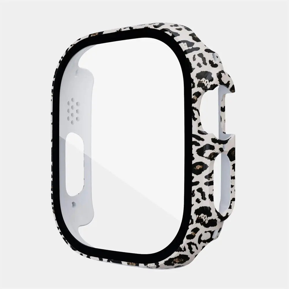 Protective Polycarbonate Glass Smartwatch Case 49mm Transparent Black Rose Gold Green Scratch-Resistant Watch | Sansoti