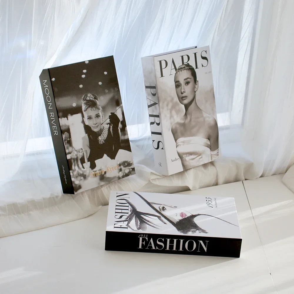 Décoration table basse Ensemble de 3 livres Design pliable Table basse style | Restfield