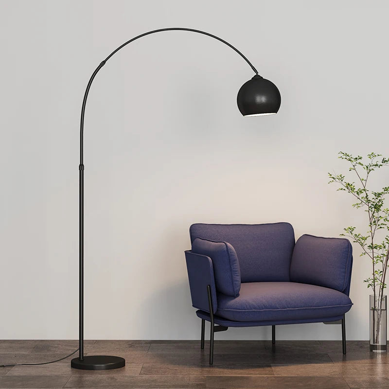 Boog Vloerlamp Metaal Verstelbaar E27 110cm Modern Woonkamer | Sansoti