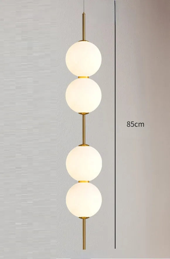 Moderne Glazen Hanglamp met 1, 2, 3 of 4 Lichtpunten – Eigentijds Design voor Slaapkamer, Eetkamer, Woonkamer | Sansoti
