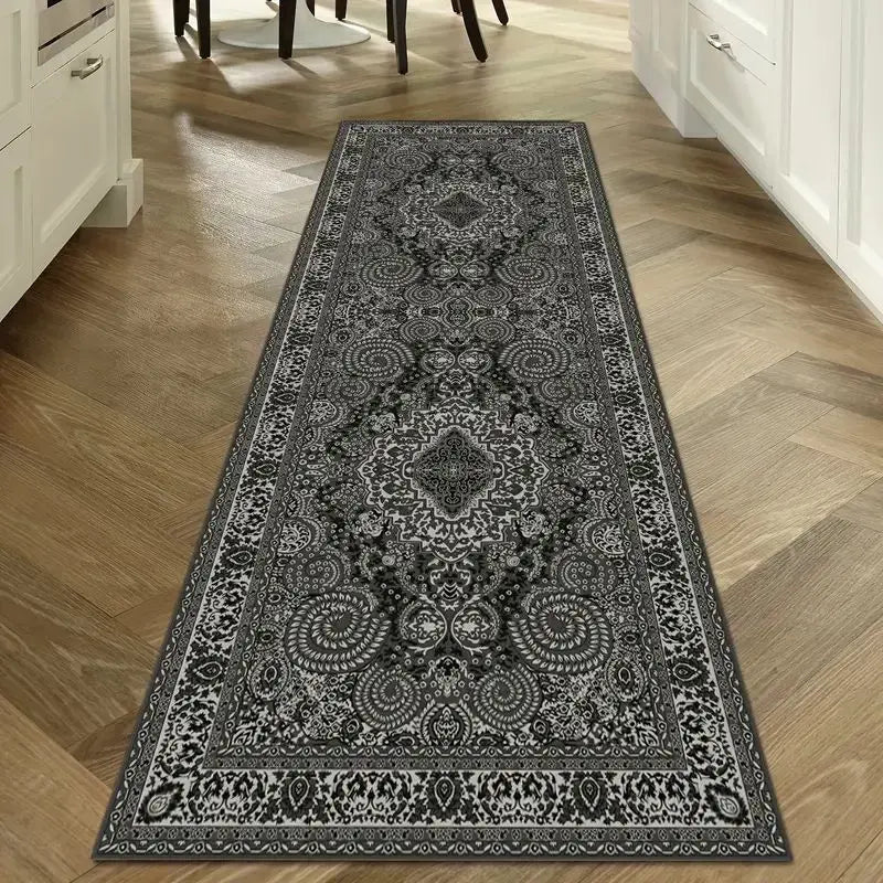 Wasbare Vintage Loper met Antislip Velours Diverse Afmetingen voor Gang Keuken Woonkamer en Hal Scandinavisch | Sansoti