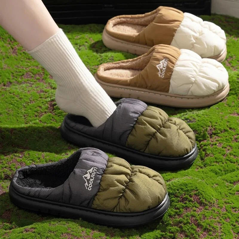 Lined Winter Slippers Unisex With Non-Slip Sole For Indoor Outdoor Comfort Waterproof Soft Lining | Sansoti