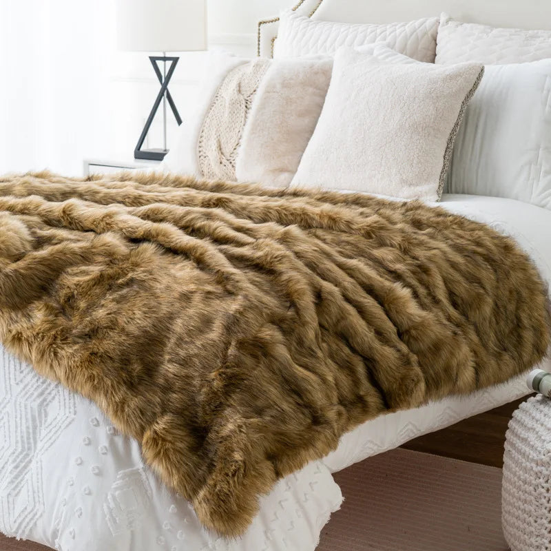 Luxe Nepbont Plaid - Zacht & Warm Sierkleed voor Bank of Bed | Sansoti