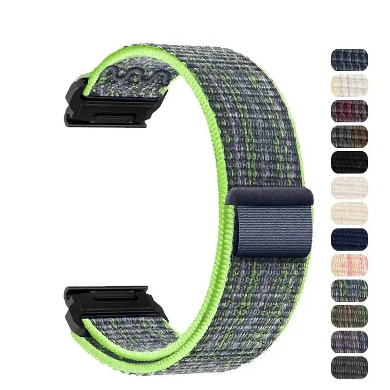 Adjustable Nylon Sports Band for Smartwatch - Breathable Hook-and-Loop Wristband 20mm 22mm 26mm Fitness Tracker | Sansoti