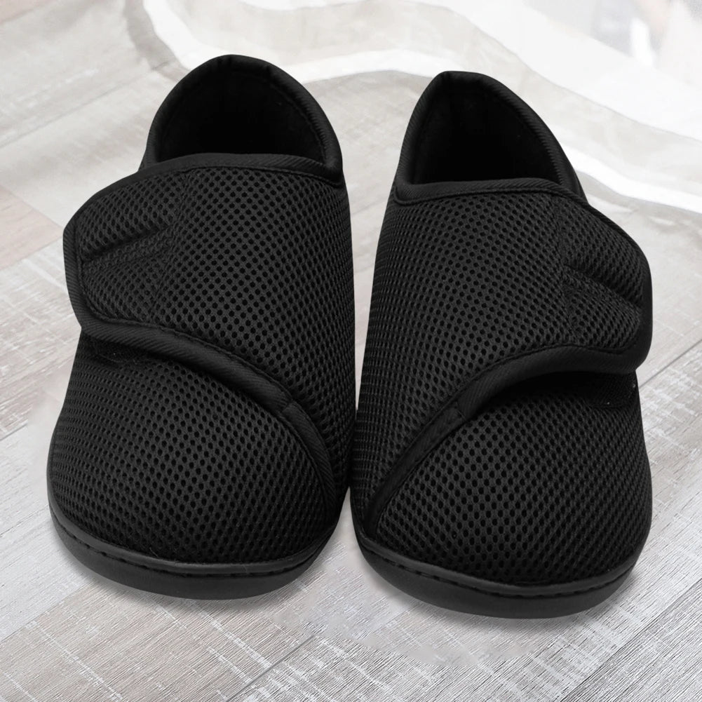 Adjustable Medical Shoes with Velcro and Black Mesh for Plantar Support, Unisex | Sansoti