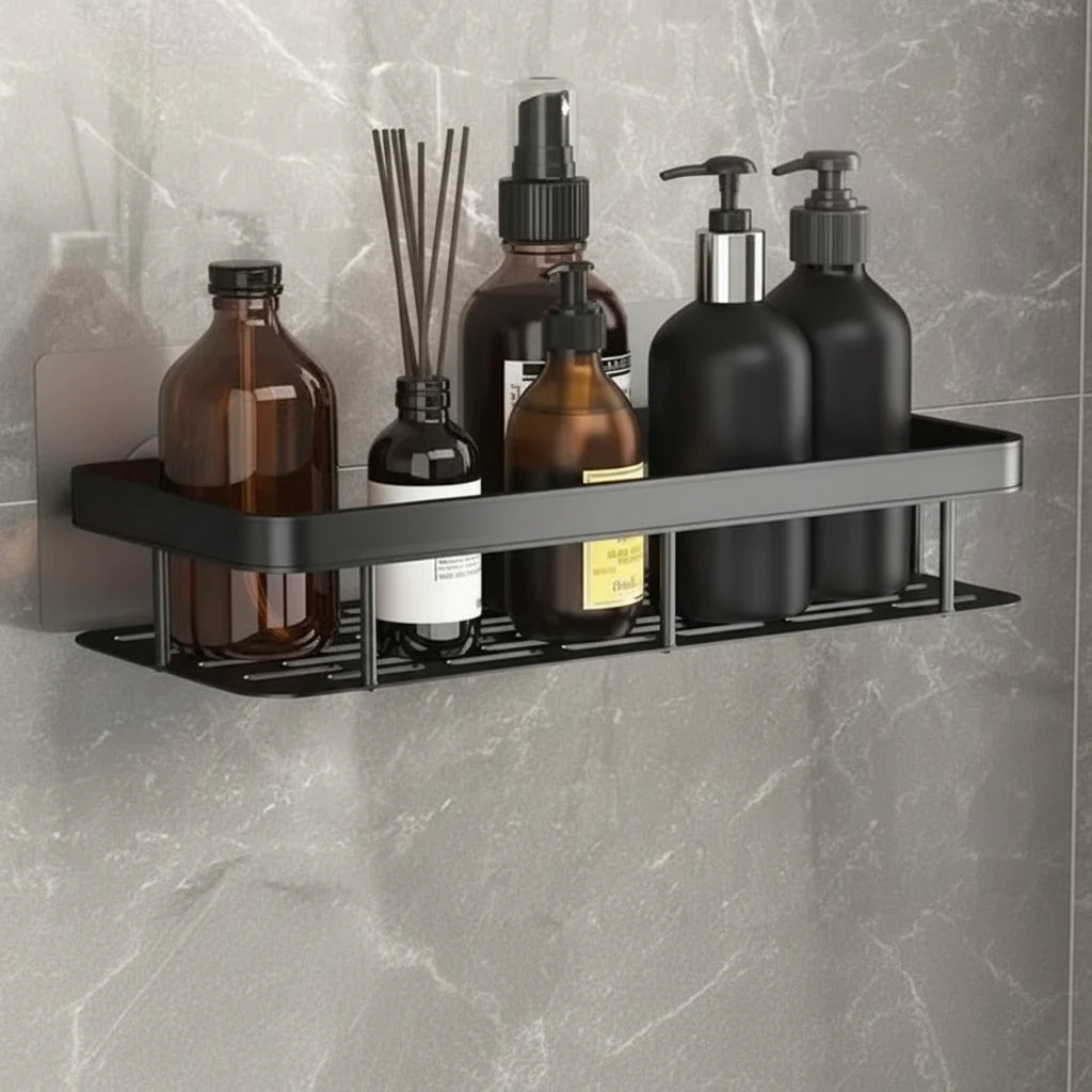 Badkamerplank Zelfklevend Boren ABS RVS Hoekplank Douche Scandinavisch Modern | Sansoti