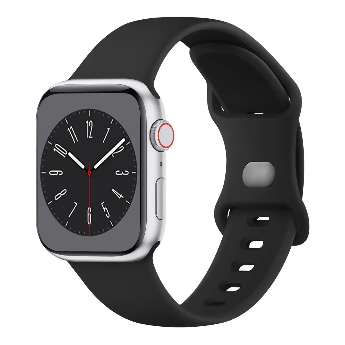 Silikon-Smartwatch-Armband – atmungsaktives, flexibles, verstellbares und komfortables Uhrenarmband – für alle Handgelenkgrößen | Sansoti