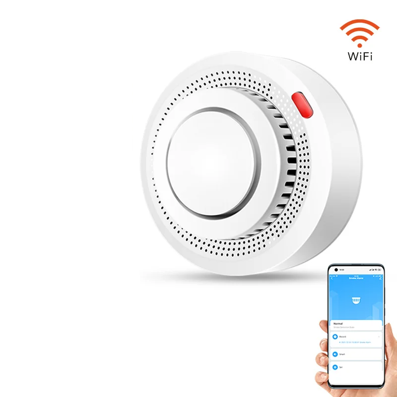 Intelligenter WLAN-Rauchmelder mit Hitzesensor 85dB-Alarm Brandmelder Sicheres Wohnen Deckenmontage Brandschutz | Sansoti