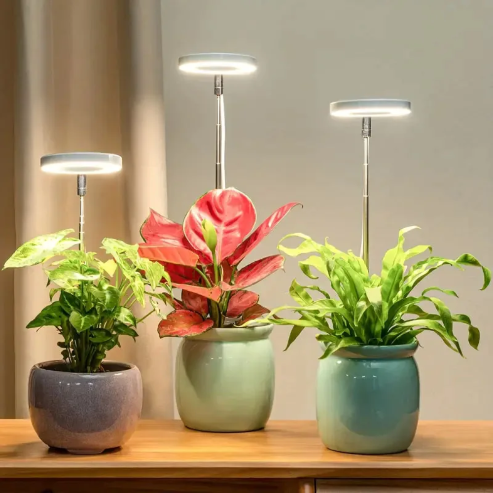 Adjustable Full-Spectrum LED Grow Light with Gooseneck for Indoor Houseplants 20-65cm Plant Light | Sansoti