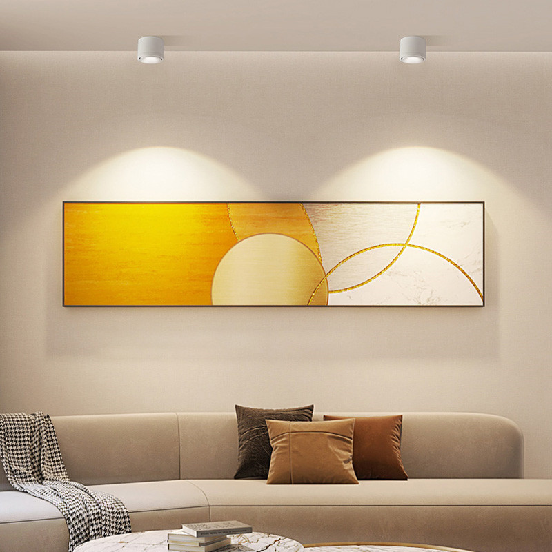 Adjustable ceiling spotlight with 360° rotatable spotlight head, black and white modern surface-mounted lighting for the living room | Sansoti