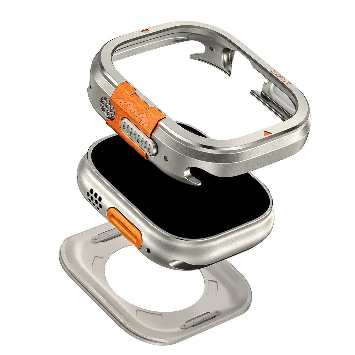 Protective Case Smartwatch 49mm 46mm Titanium Metal Frame Ultimate Protection Sports Watch Four Colors | Sansoti