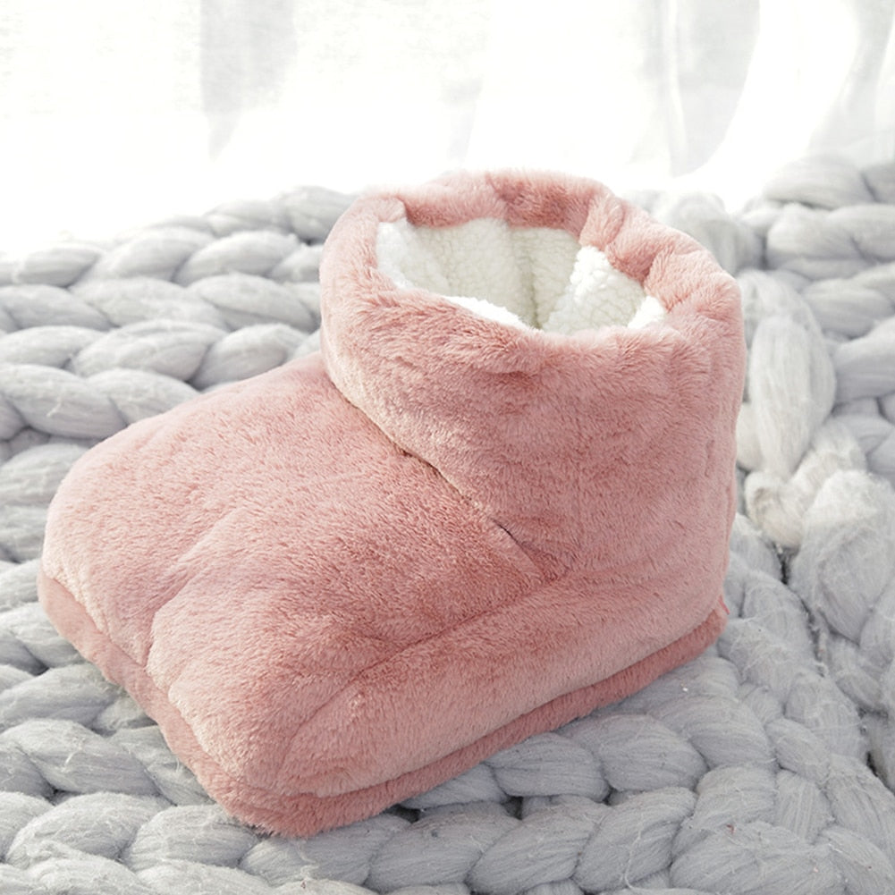 Heated Foot Warmer USB Rechargeable Fleece Washable 3 Heat Settings Safe Voltage Winter Foot Warmer | Sansoti